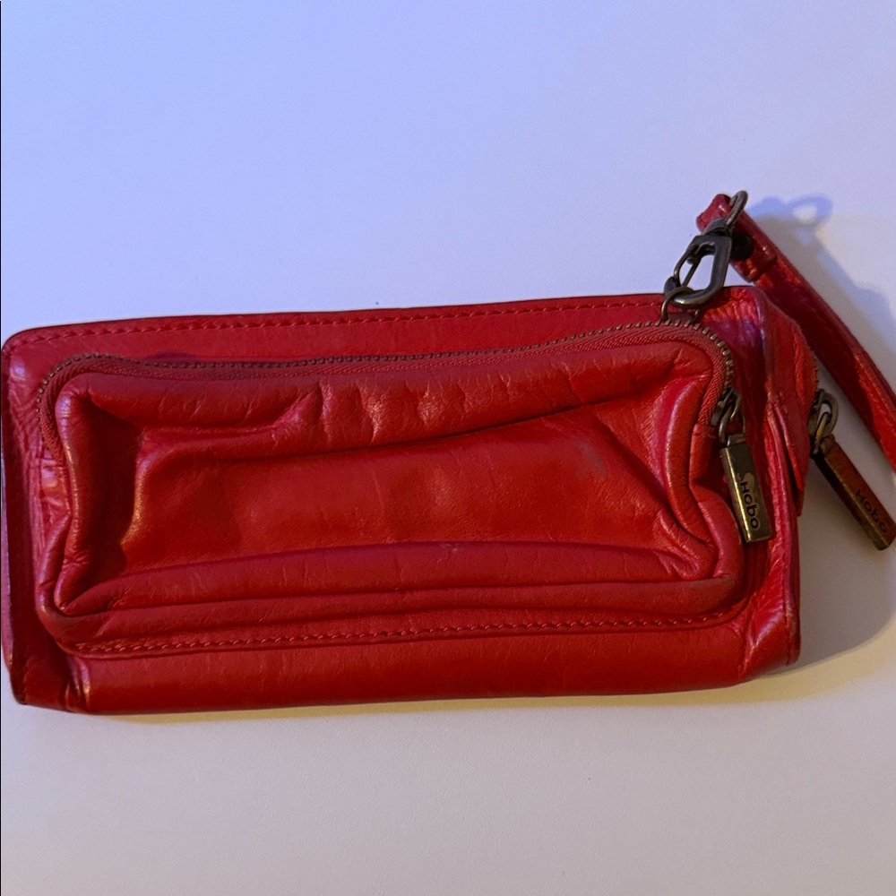 HOBO Cherry Leather Wristlet